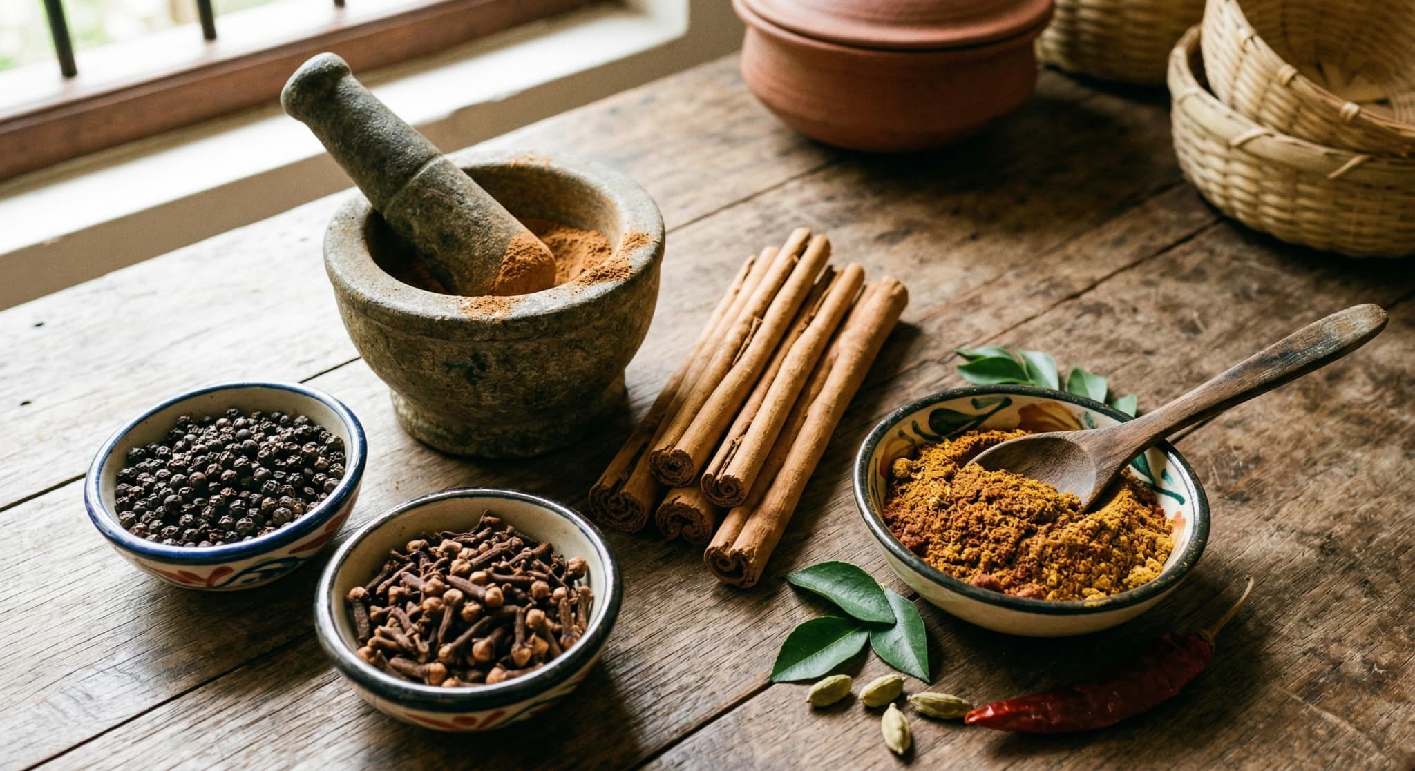 The distinctive qualities and character of Sri Lankan spices