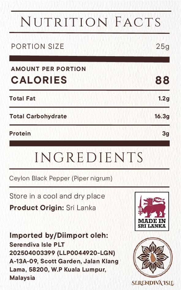 Biji Lada Hitam Ceylon — authentic Sri Lankan spice by Serendiva Isle thumbnail 5